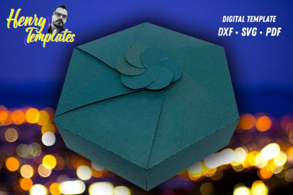 6-Sided Gift Box SVG, DXF, PDF