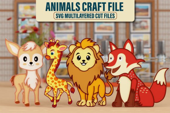 Animal 3D SVG Crafting Bundle for Laser Cutting