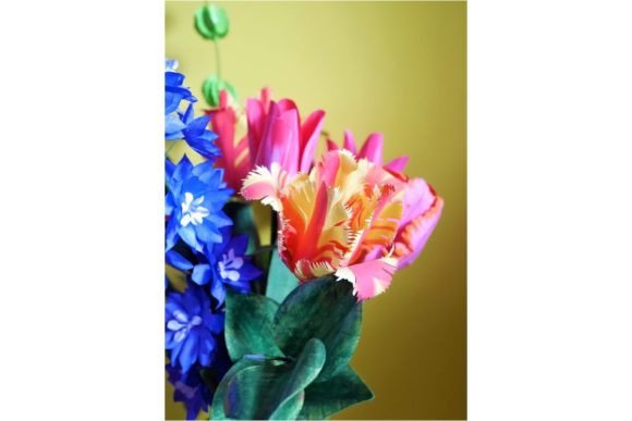 Blooming French Tulip 3D SVG