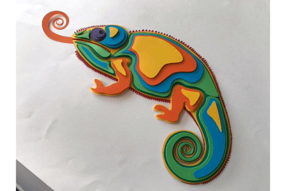 Chameleon 3D SVG for Branding