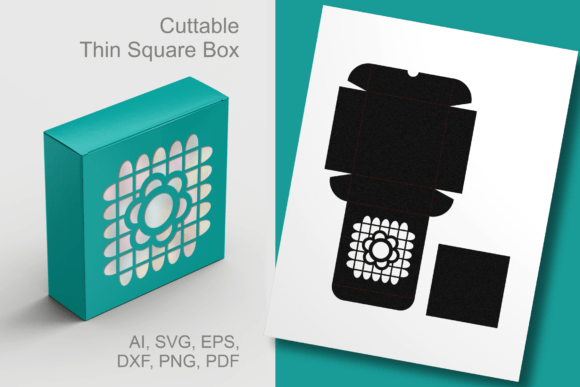 Cinco De Mayo 1 Thin Square Box Template