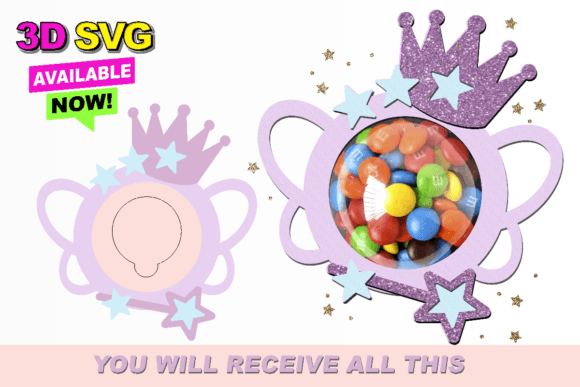 Fairy Candy Holder 3D SVG Shapes