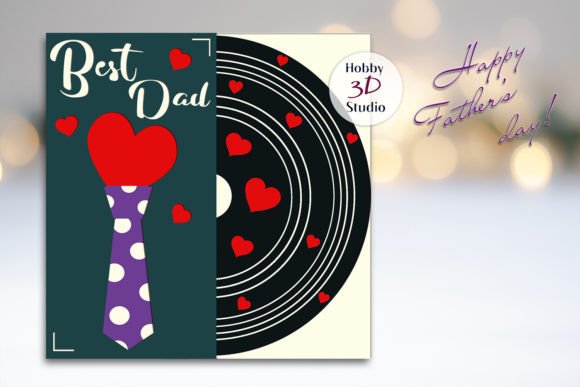 Father's Day Card Cut Template SVG