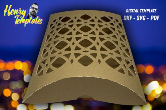 Pillow Box Template: 3D SVG Gift Boxes
