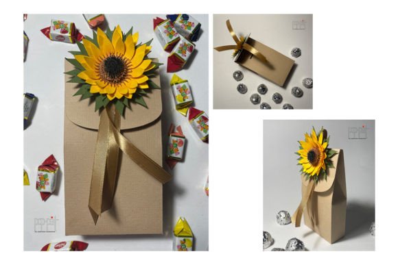Sunflower Box1 3D SVG Paper Flowers